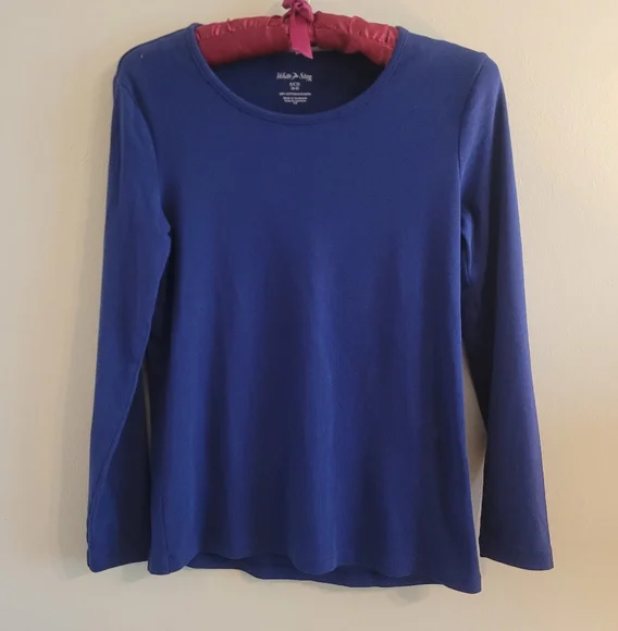 4/$15 SALE White Stag | Bundle Set of 2 Scoop neck Blue Pink Small Blouse - Picture 6 of 9